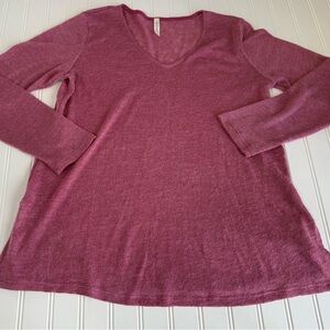 MIA & TESS The Paper Store V-Neck Sweater Women Small Pink. 1503